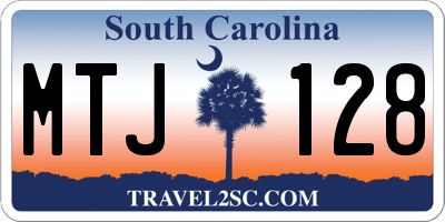 SC license plate MTJ128