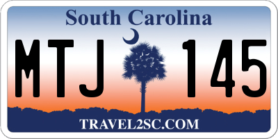 SC license plate MTJ145