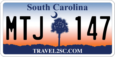 SC license plate MTJ147