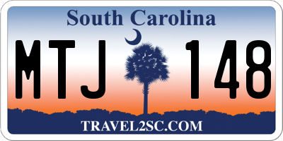 SC license plate MTJ148