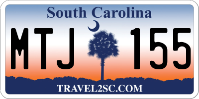 SC license plate MTJ155