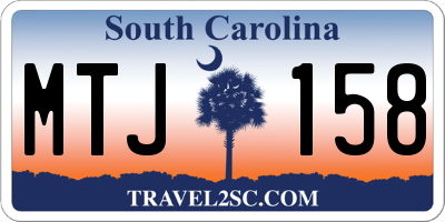 SC license plate MTJ158