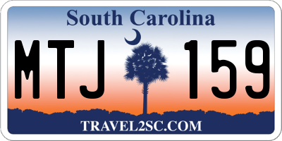SC license plate MTJ159