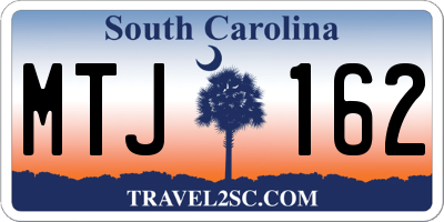 SC license plate MTJ162