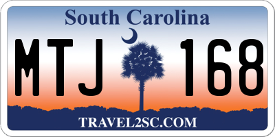 SC license plate MTJ168
