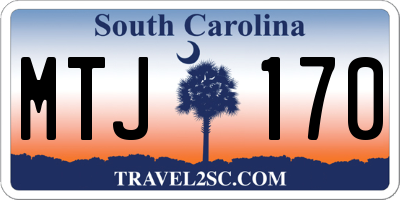 SC license plate MTJ170