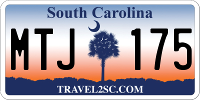 SC license plate MTJ175