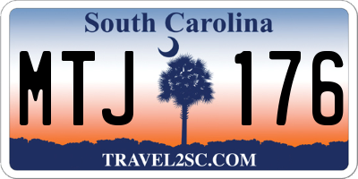 SC license plate MTJ176