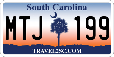 SC license plate MTJ199