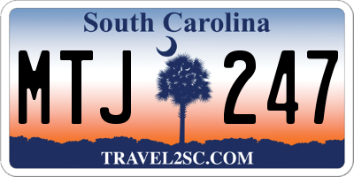 SC license plate MTJ247