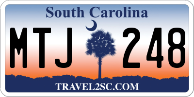 SC license plate MTJ248