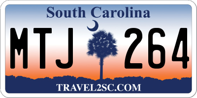 SC license plate MTJ264