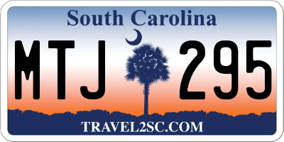 SC license plate MTJ295