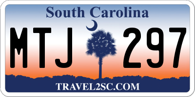 SC license plate MTJ297