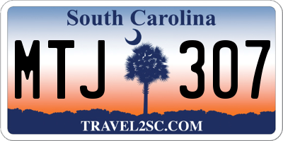 SC license plate MTJ307