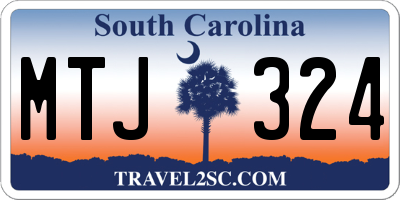 SC license plate MTJ324