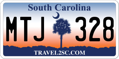 SC license plate MTJ328