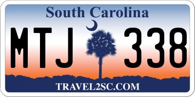 SC license plate MTJ338