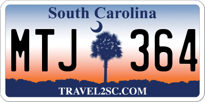 SC license plate MTJ364