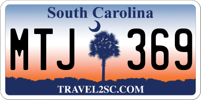 SC license plate MTJ369