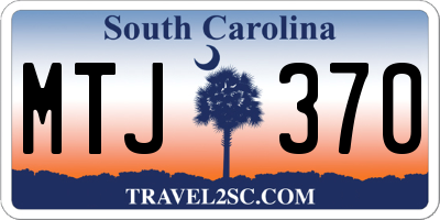 SC license plate MTJ370