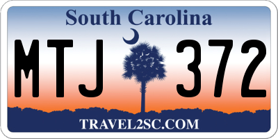 SC license plate MTJ372