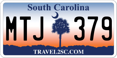 SC license plate MTJ379