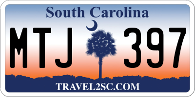 SC license plate MTJ397