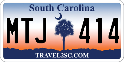 SC license plate MTJ414