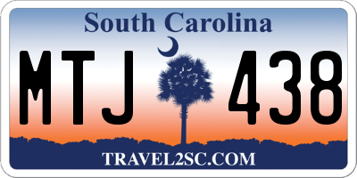 SC license plate MTJ438