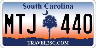 SC license plate MTJ440