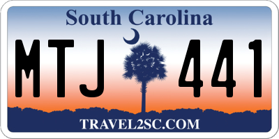 SC license plate MTJ441