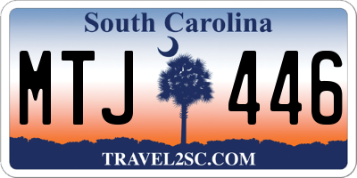 SC license plate MTJ446