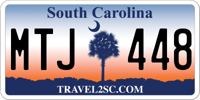 SC license plate MTJ448