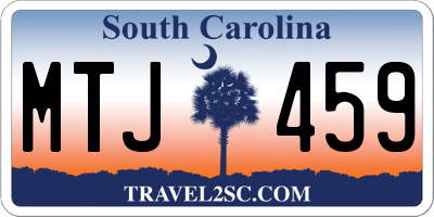 SC license plate MTJ459