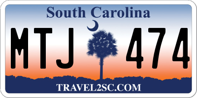 SC license plate MTJ474