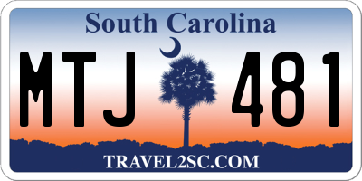 SC license plate MTJ481