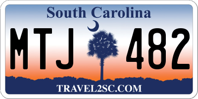 SC license plate MTJ482