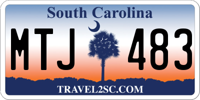 SC license plate MTJ483