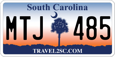 SC license plate MTJ485