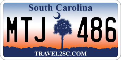 SC license plate MTJ486