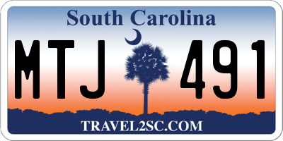 SC license plate MTJ491