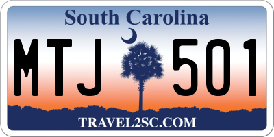 SC license plate MTJ501