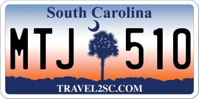 SC license plate MTJ510