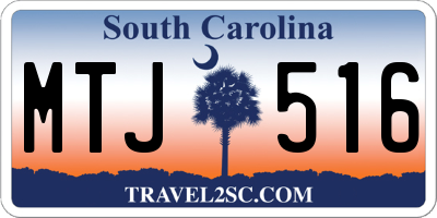 SC license plate MTJ516