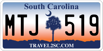 SC license plate MTJ519