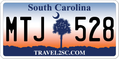 SC license plate MTJ528