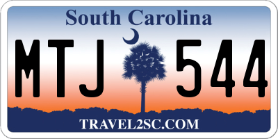 SC license plate MTJ544