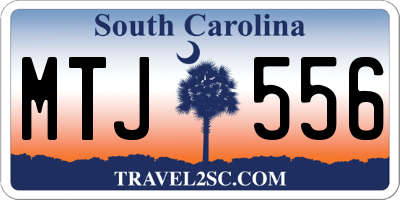 SC license plate MTJ556