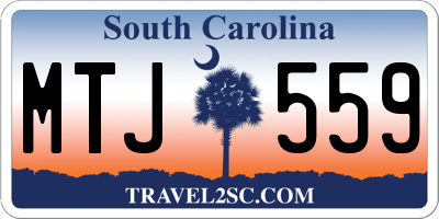 SC license plate MTJ559
